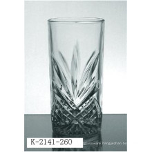 machine made carved glass cup/diamond glass cup/cheap glass cup